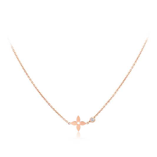 [⭐Luxery]BLOSSOM PENDANT PINK GOLD AND DIAMOND