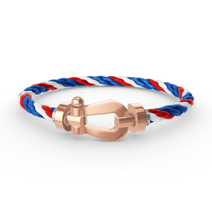[⭐Luxery]FORCE LARGE HORSESHOE NO DIAMOND BRACELET ROSE GOLD