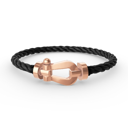 [⭐Luxery]FORCE LARGE HORSESHOE NO DIAMOND BRACELET ROSE GOLD