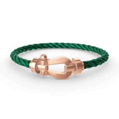 [⭐Luxery]FORCE LARGE HORSESHOE NO DIAMOND BRACELET ROSE GOLD