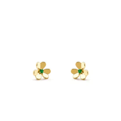 [⭐Luxery]FRIVOLE  FLOWER MALACHITE EARRINGS