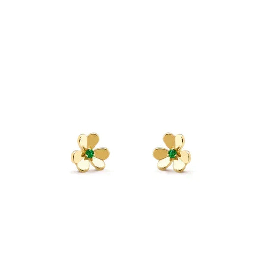 [⭐Luxery]FRIVOLE  FLOWER MALACHITE EARRINGS