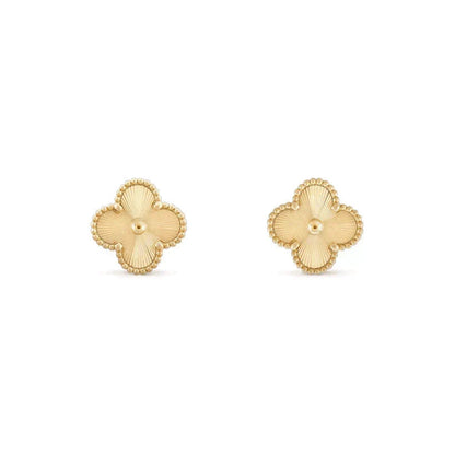 [⭐Luxery]CLOVER MEDIUM 1 MOTIFS LASER EARRINGS