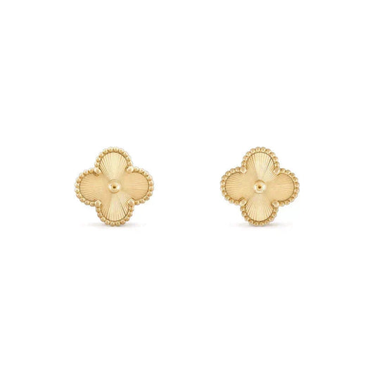 [⭐Luxery]CLOVER MEDIUM 1 MOTIFS LASER EARRINGS