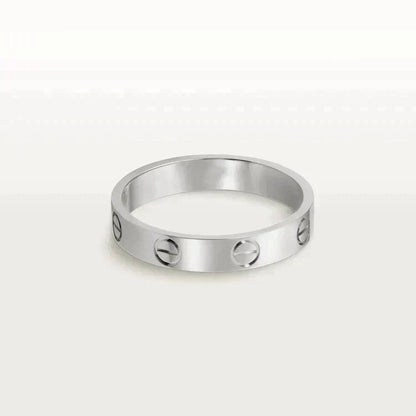 [⭐Luxery]LOVE RING 4MM 1 DIAMOND SILVER